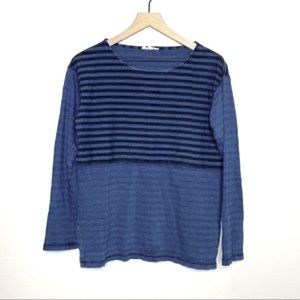 Jane and Delancey Striped Colorblock Long Sleeve